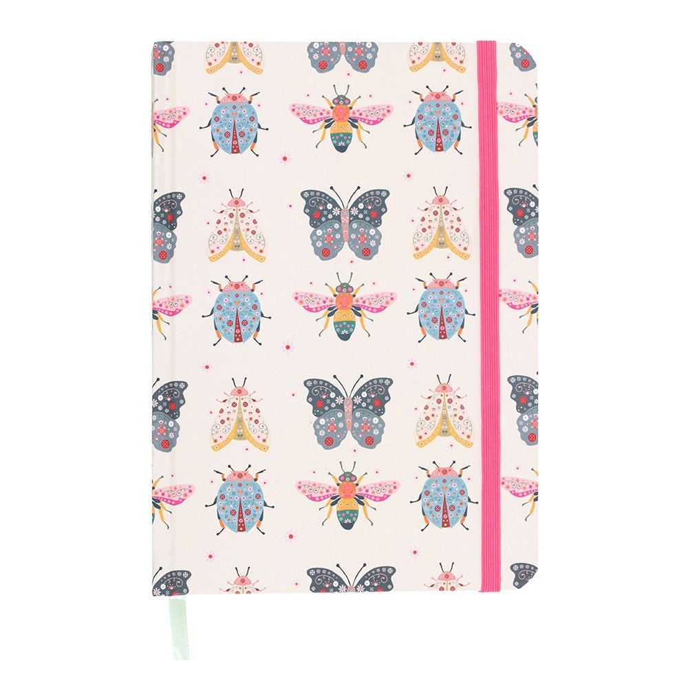 Something Different - Floral Bug Print A5 Notitieboek - Multicolours